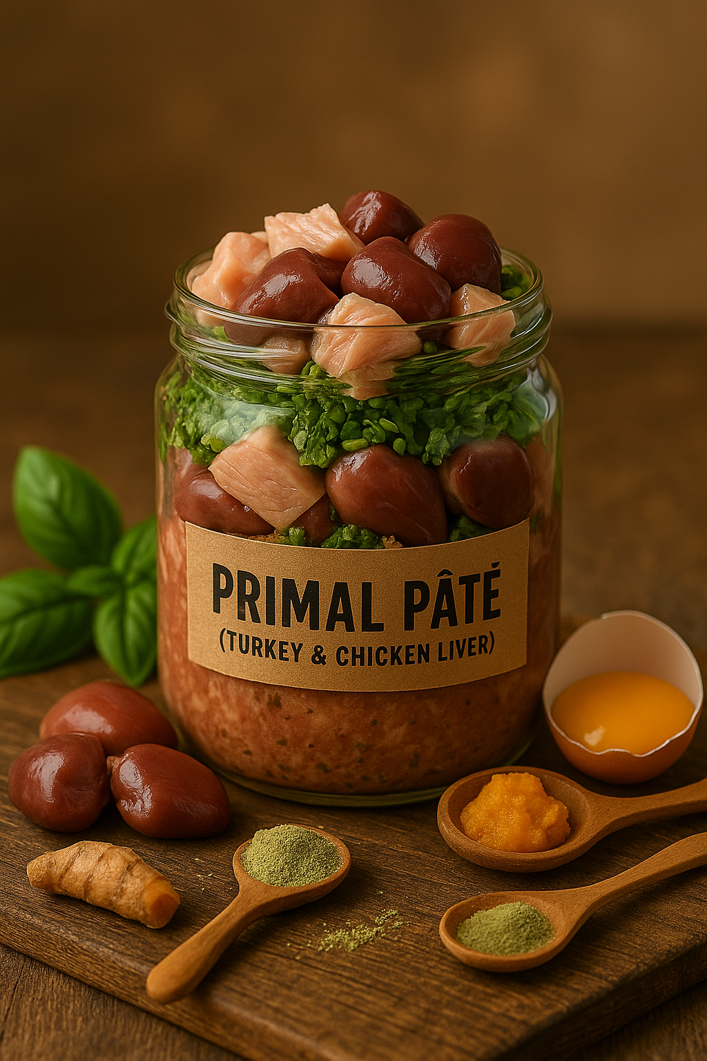 Primal Pâté – Turkey & Liver Cat Food (96 oz)